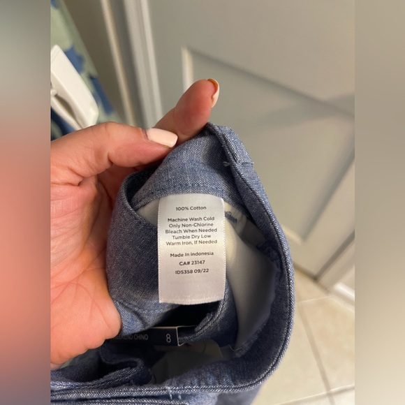 Talbots Women’s Weekend Chinos in Chambray Size 8-NWT - Picture 7 of 7